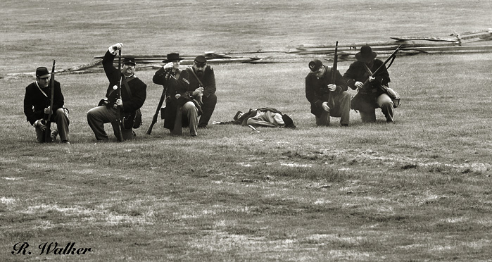 The Union Troops Prepare To Fire Back