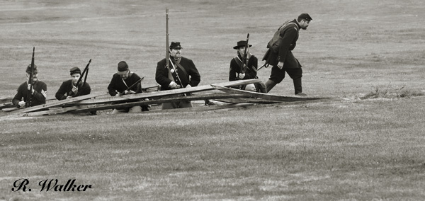 The Union Troops Are Led By Their Sergeant 