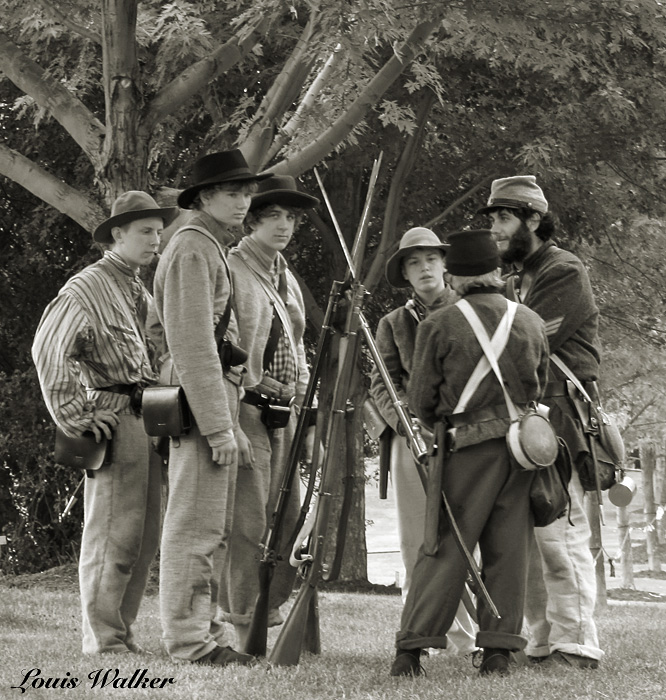 The Confederates Gather Before The Engagement
