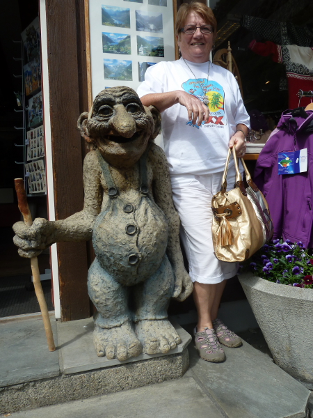 Geiranger - Margaret with Troll @ Shop