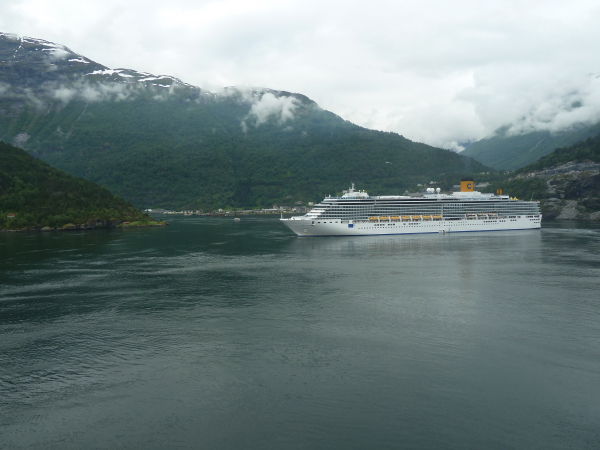 Geirangerfiord - with Costa Deliziosa Anchored