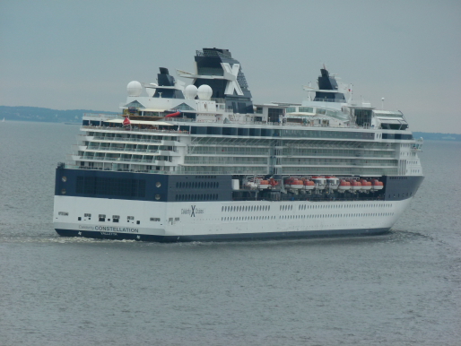 CELEBRITY CONSTELLATION (2002) (3).  leaving St Petersburg Russia