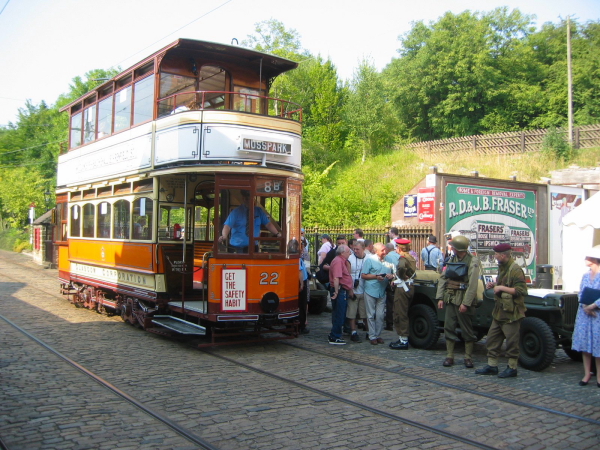 Glasgow 0022 (1922) @ Crich 1940s weekend