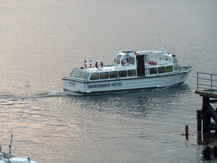 INVERSNAID HOTEL - ARKLET @ Inversnaid Hotel Ferry, @ Inversnaid Pier - Leaving for Inveruglas, Loch Lomond