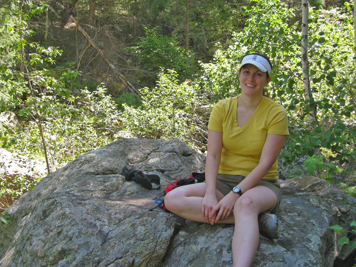 Allie resting at Indian Creek