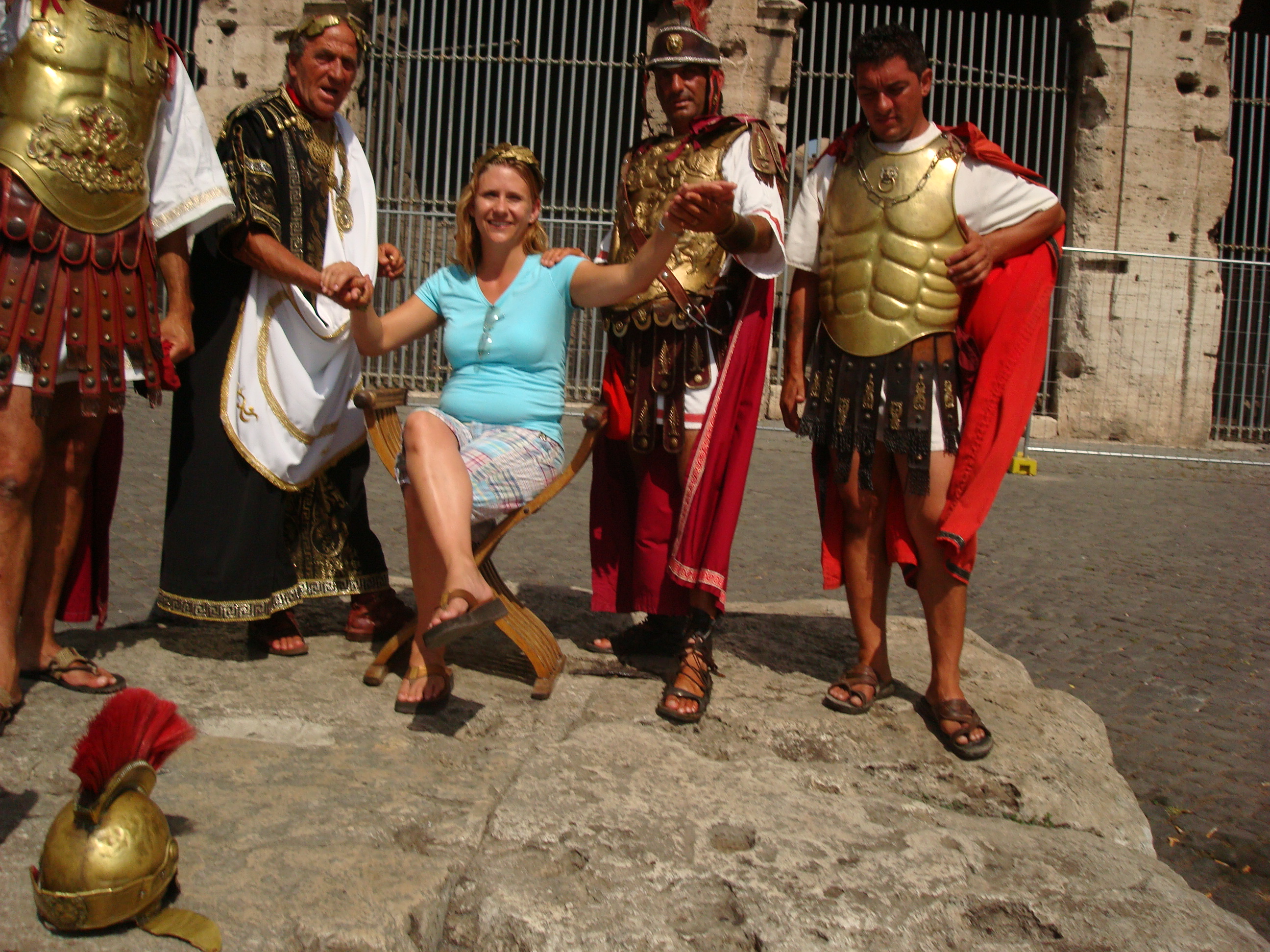 Bobbi outside Colliseum