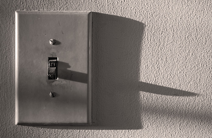 light switch B/W