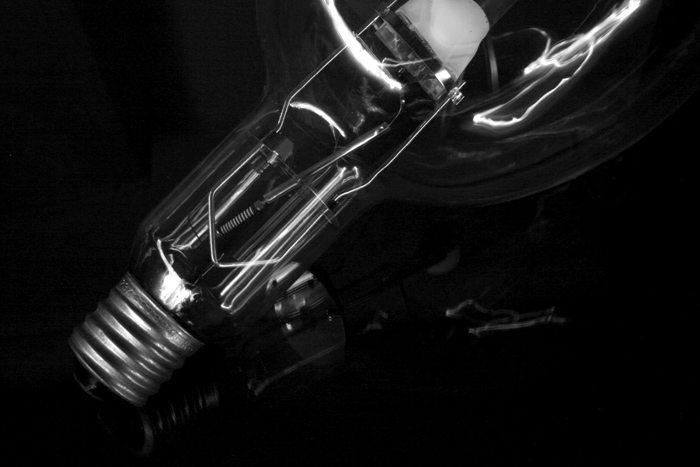 large light bulb candlelight