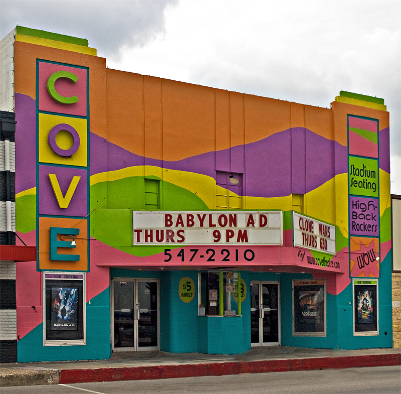 The very colorful Cove Theater