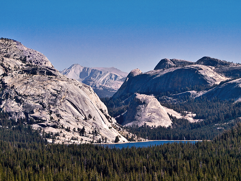Overlooking Tenaya Lake on the Tioga Pass Road