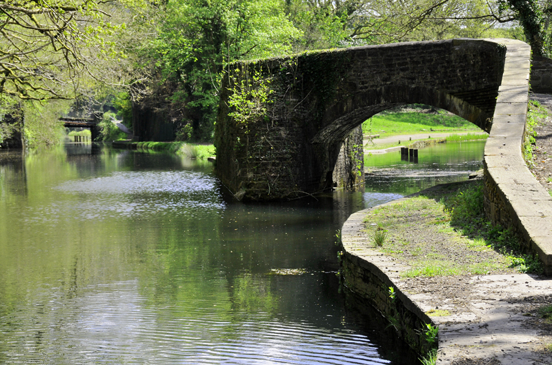 Canal Junction, the Neath Canal to the left, Tennant to the right