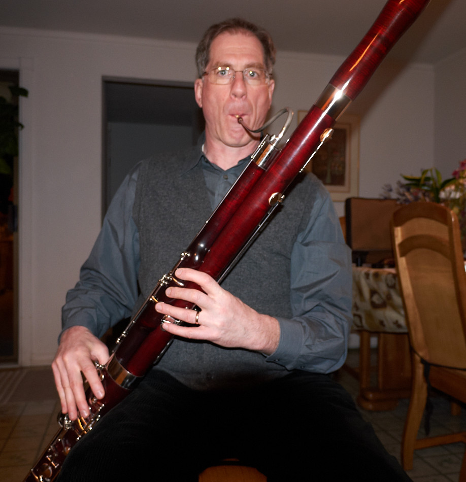 Peter Klein with his (stiff) friend...