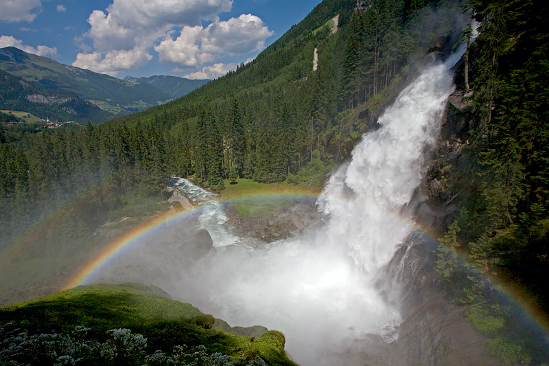 Krimml Waterfall & Rainbow