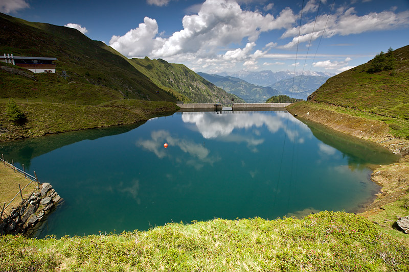 Kitzsteinhorn Mountain: Mountain Lake with Reflection