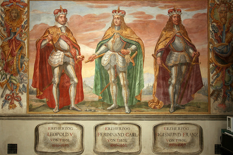 Ambras Castle: Spanish Hall: Wall Paintings