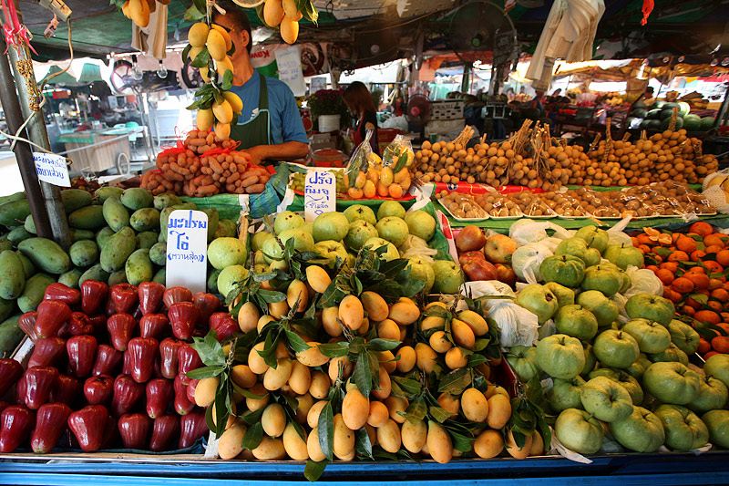Krabi Town: Fruit Market: Tropical Fruits