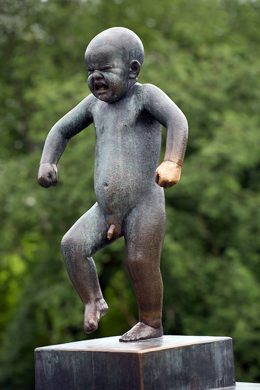Vigeland Park: Crying Child. (Bronze)