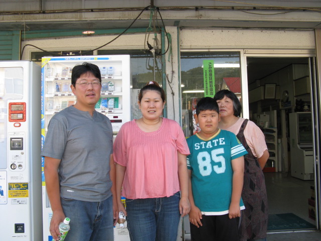 Day 4: Takahachi family sees us off.