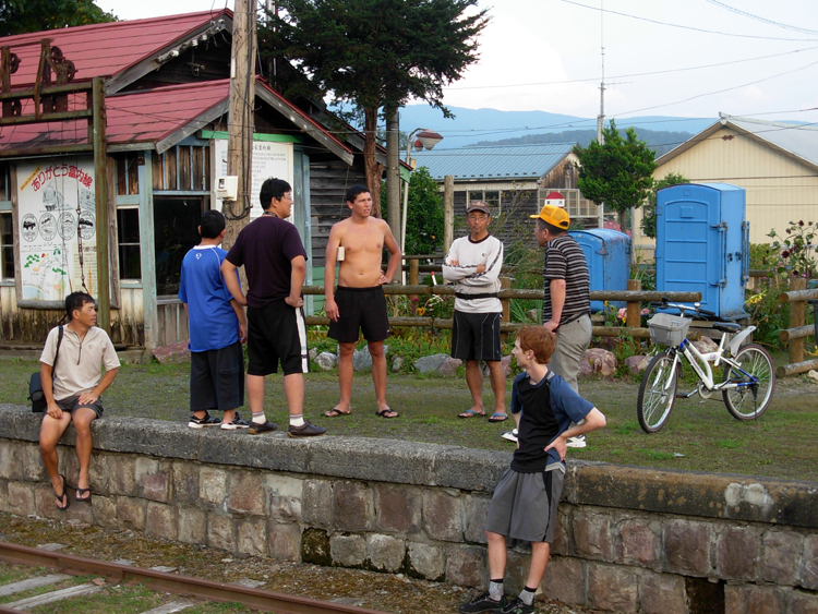 Jay & Andrew talks with the locals.