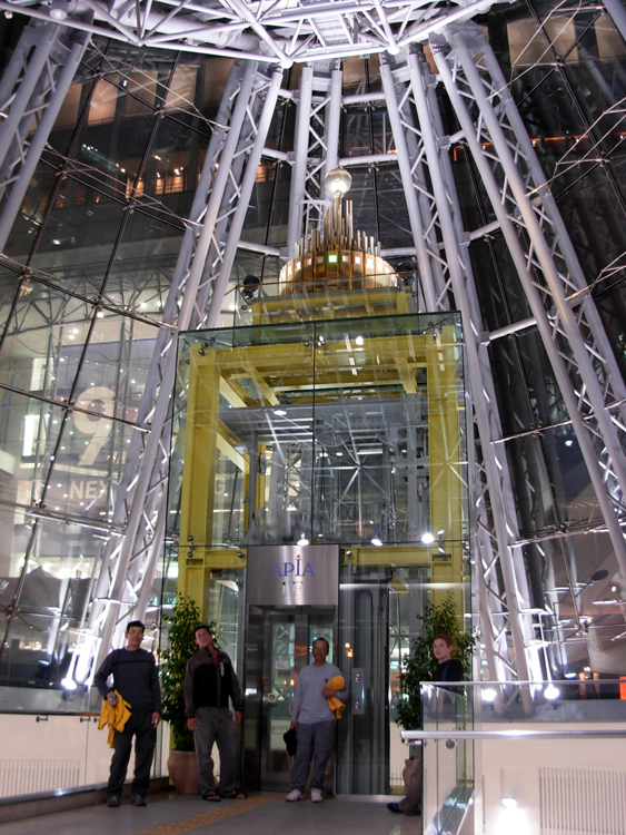 Seeing the sights at night.