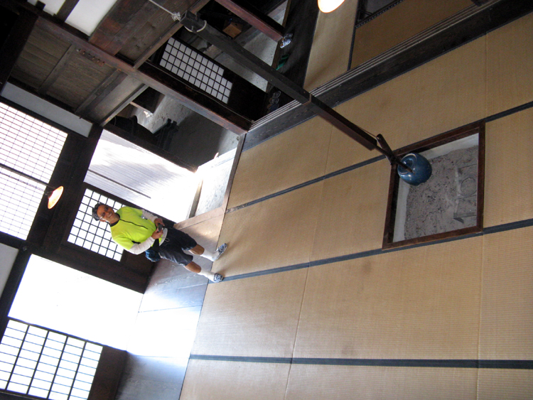 Inside the old Japanese house.