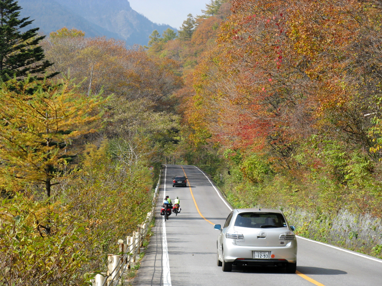 Heading down the road to the next sight.