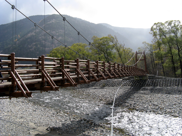 The Myojin Bridge along our hike.