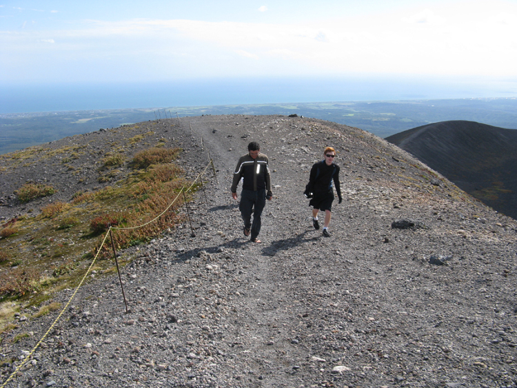 Geno is not feeling well, so we decide to stay another day and hike Mt. Tarumaezan.