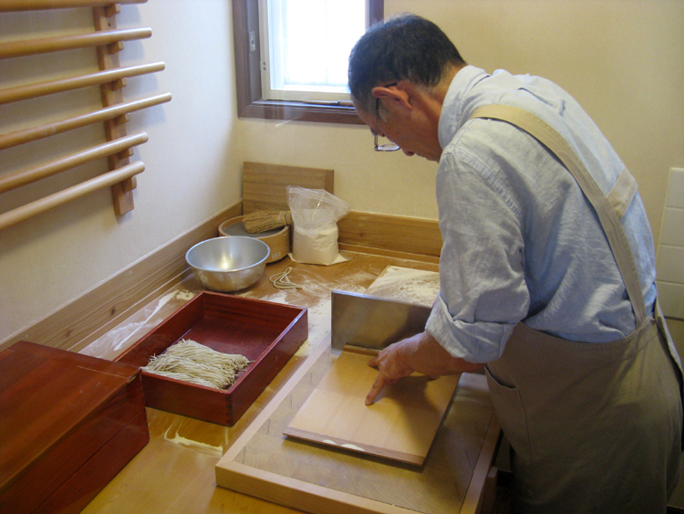 Hand cut noodles. One of the top sobe restaurants in Japan. It was excellent.