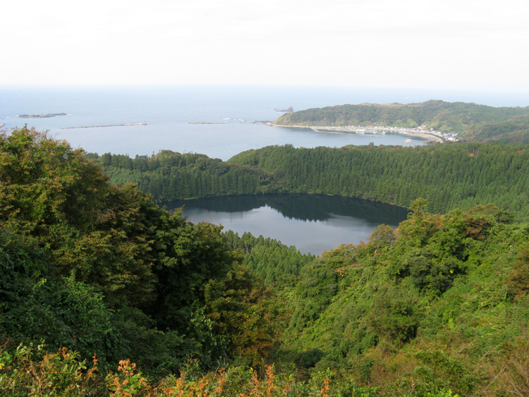 Stopping at a coastal overlook.