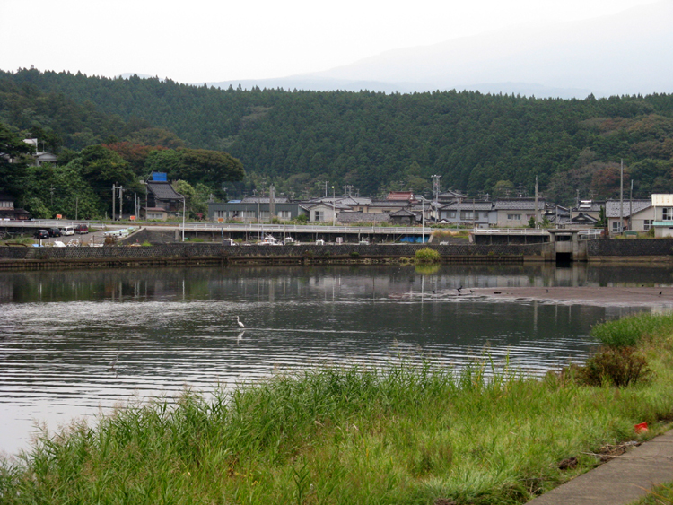 View of nearby town from campground.