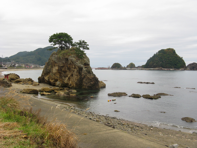 Interesting rock formations along the coast.