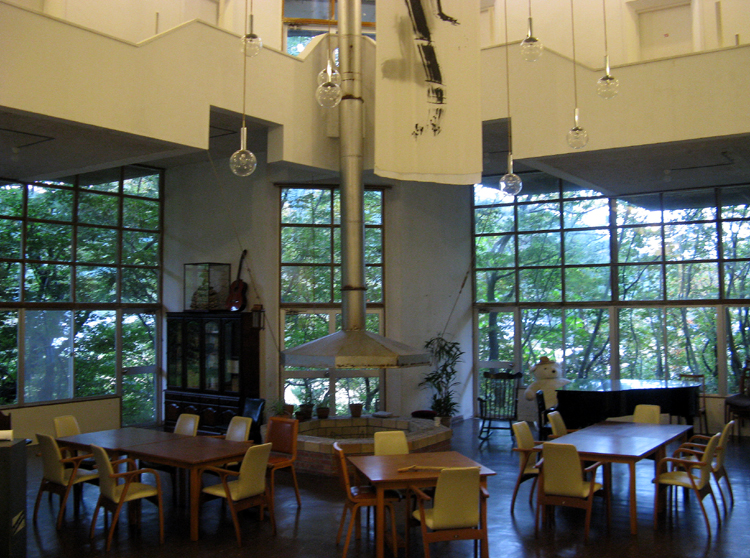 The interior is an open space design.