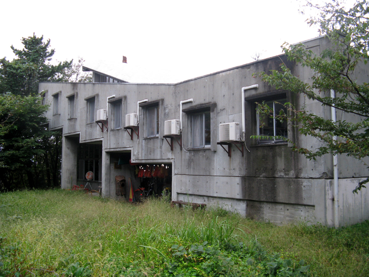 This is our youth Hostel. Its an interesting structure designed by a famous Japanese architect.