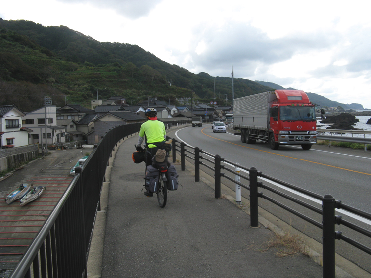 On the road again. Sometimes, its just safer on the sidewalks.