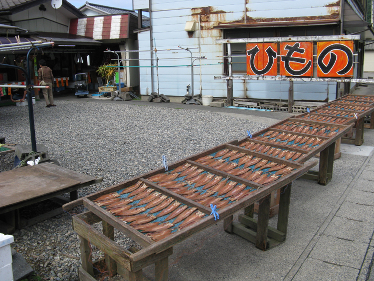 Dried fish for sale.