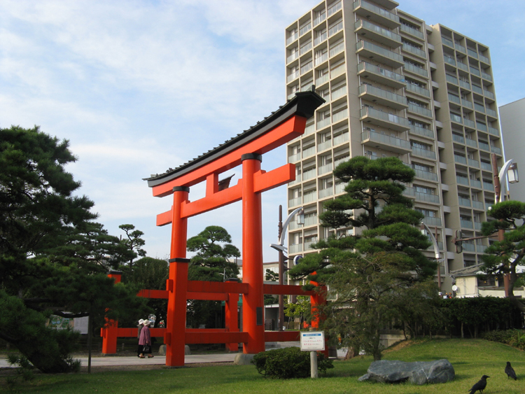 A Torii is the gateway into the shrine.