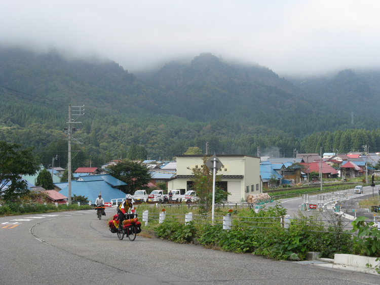 A climb out of town on narrow roads.