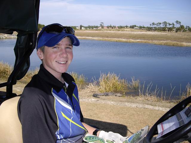 Aric Popovich golfing FL - February