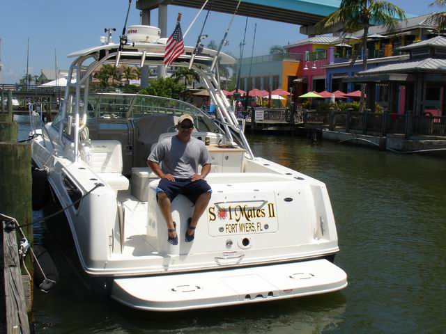 Alan on our Boat