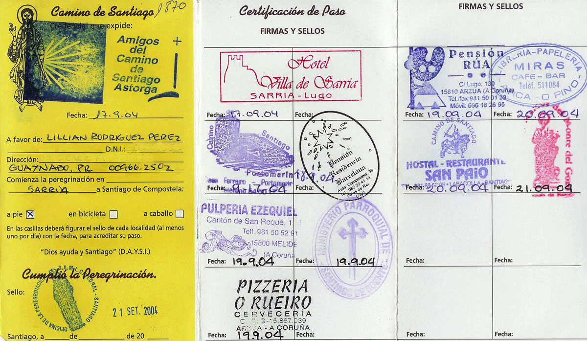 Credencial de Peregrino