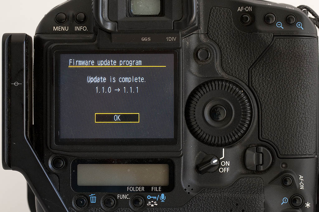 7/27/2012  Canon EOS 1D Mark IV Firmware update 1.1.1