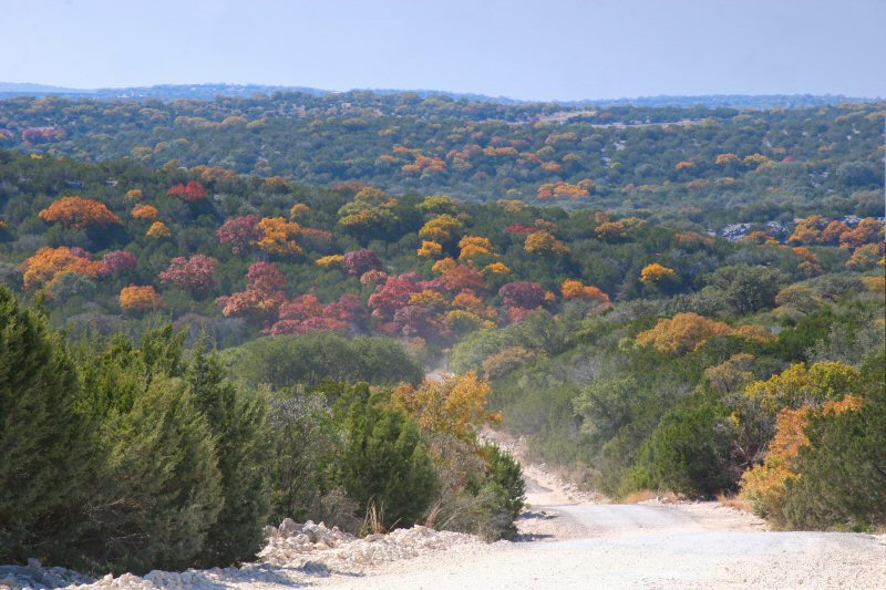Fall Colors on the Backroads in the Hill Country