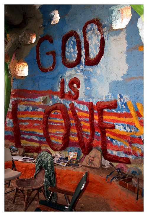 Inside Salvation Mountain