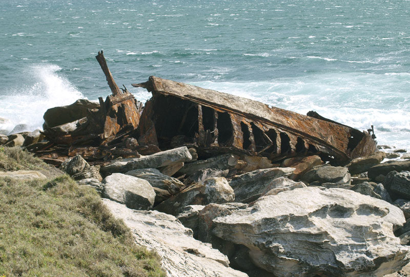 Whats left of the screw steamer Minmi