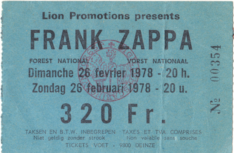 1978/02/26 Vorst Nationaal, Brussels, Belgium