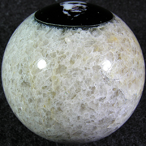 A sphere grinder was used to round this out - it is perfectly smooth and round in its final form here.