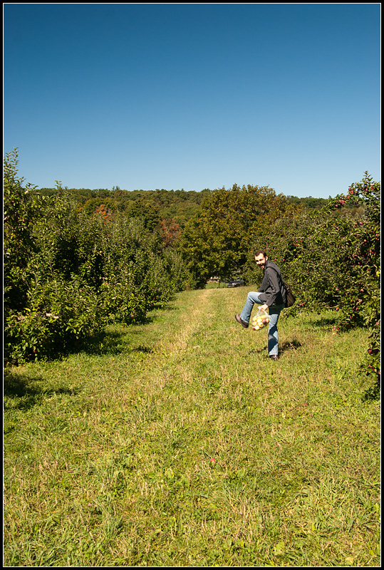 Mike Has Had Enough of Apple Picking