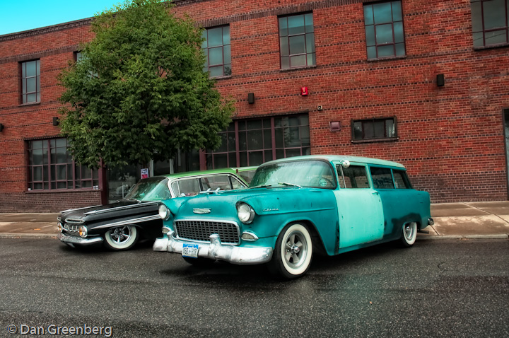 1959 and 1955 Chevy Wagons