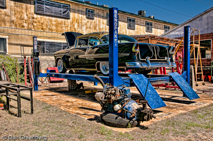 1955 Chevy Getting Prepped for the show